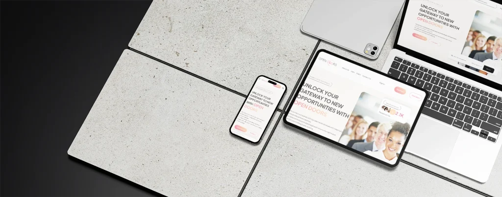 Open Doors HR and workforce website homepage