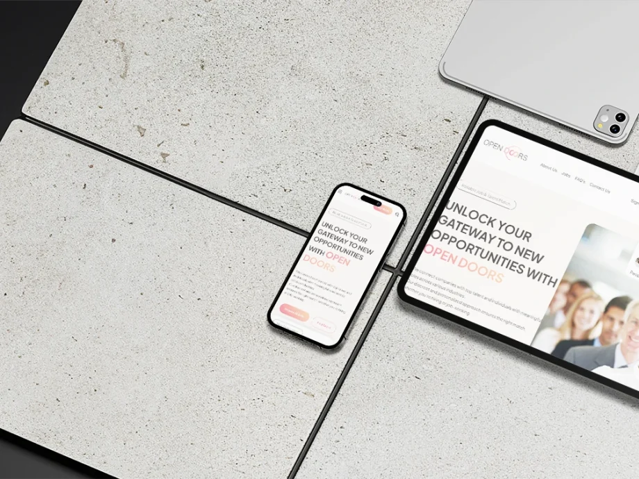 Open Doors HR and workforce website homepage