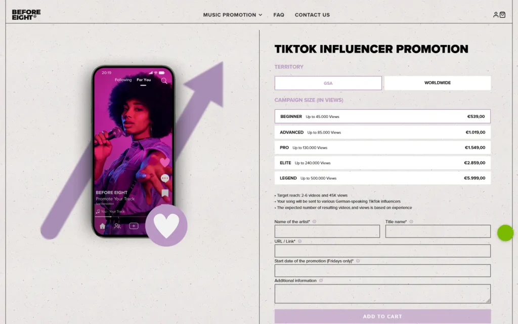 Before Eight TikTok influencer promotion product